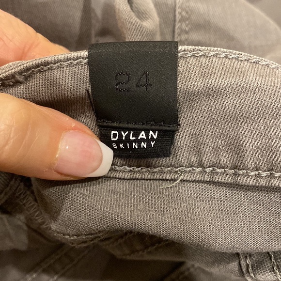 VINCE GRAY JEAN WITH  PLASTIC COATING STRIPS INSIDE SEAM & ' OUTSIDE - Picture 11 of 16